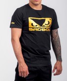 BAD BOY logo classic TSHIRT- black/GOLD